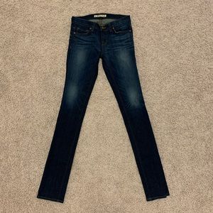 JBrand Mid Rise Pencil Leg Bijou Wash 25